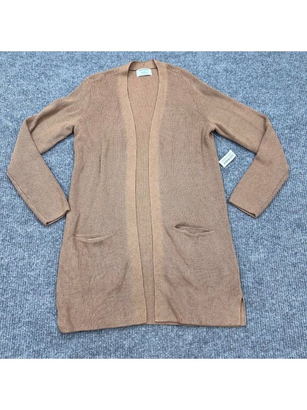 Old Navy Ribbed Duster Longline Open Front Cardigan Sweater Women Large Tall NEW